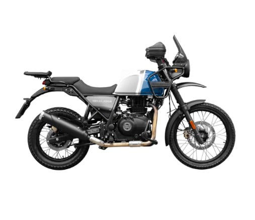 Ponteira Himalayan 411 Scram 411 instalada na moto