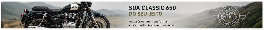 sua moto classic 650 equipada