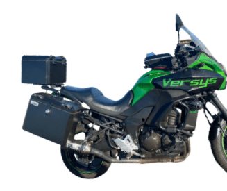 Baú Alumínio Moto Kawasaki Versys 1000 Lateral e Traseiro Bauleto Livi