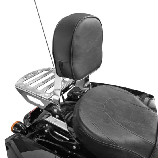 Siège Passager Moto Avec 8 Ventouses - Pad Cuir PU Pour Harley Road King - Confort Supplémentaire Et Antidérapant