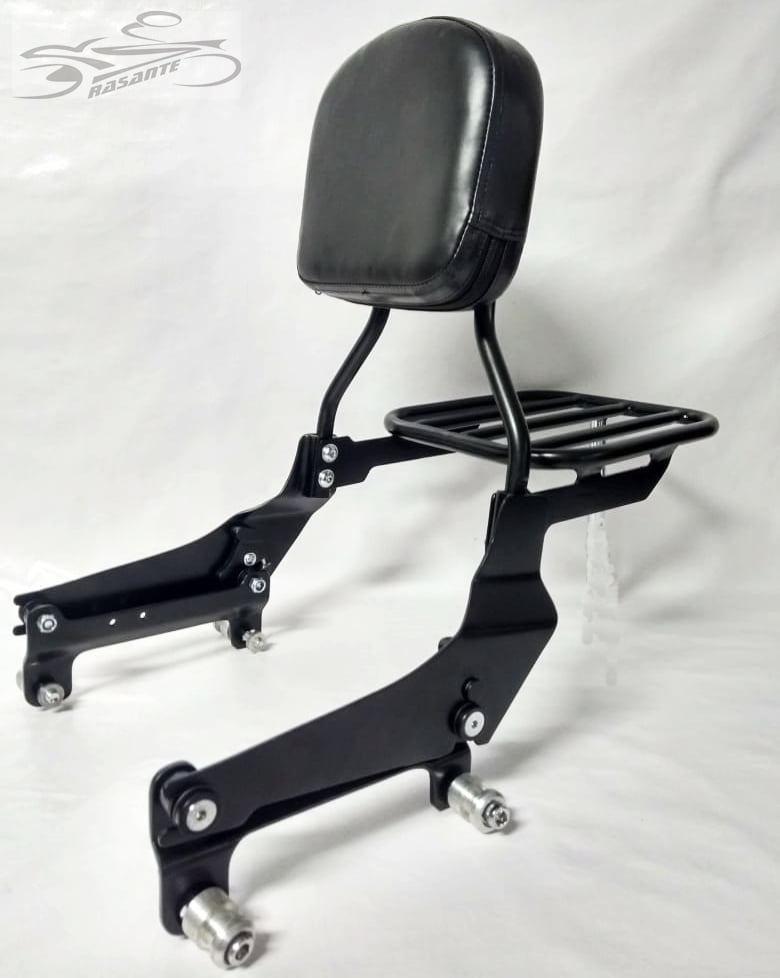 Sissy Bar Harley Sport Glide Encosto e Grade Destacável Lux Motos