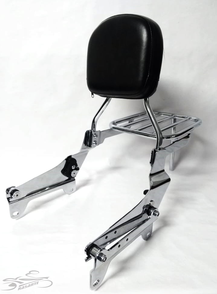 Sissy Bar Harley Sport Glide Encosto e Grade Destacável Lux Motos