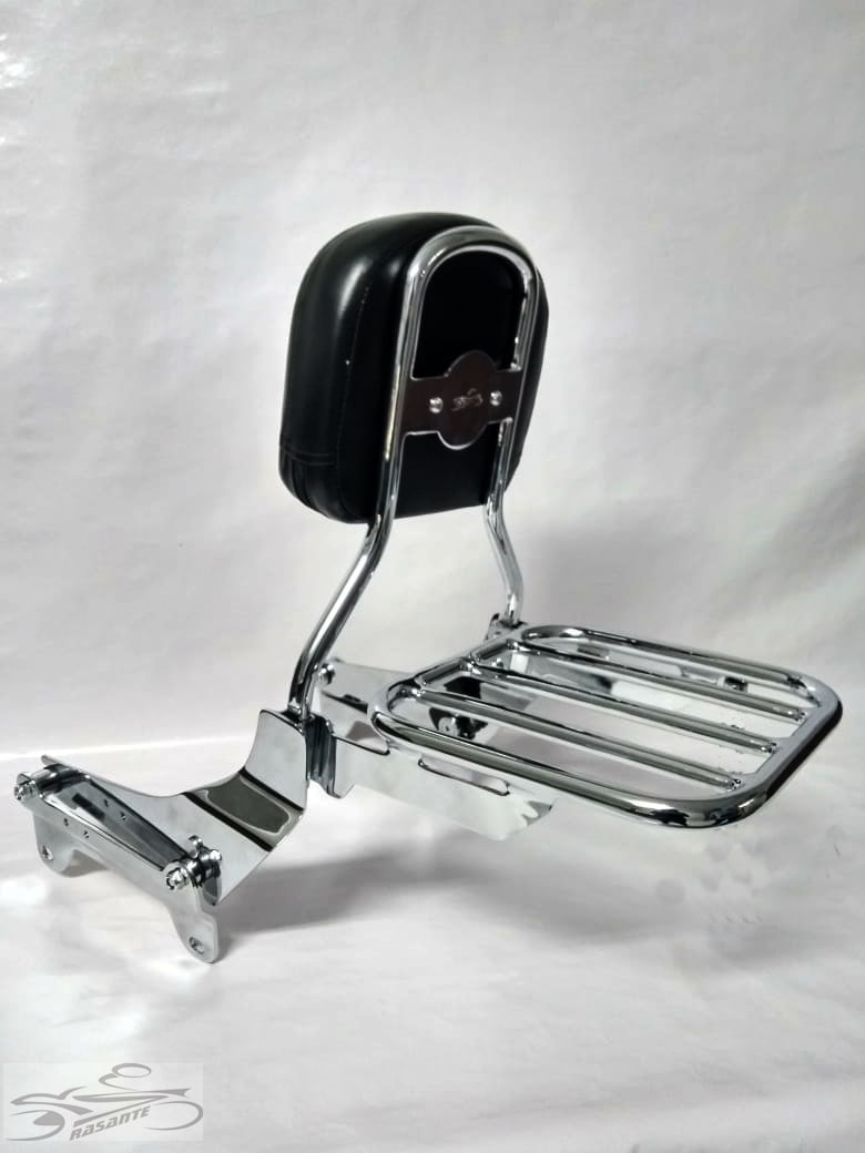 Sissy Bar Harley Sport Glide Encosto e Grade Destacável Lux Motos