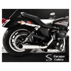 Escapamento Harley 1200 XL Iron Chanfro Lateral 