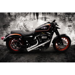Escapamento Harley Davidson Fúria Sportster Ø2" XL 883 IRON 883 Preto - Promoção Escapamento Harley Davidson Fúria Sportster Ø2" XL 883 IRON 883 Preto - Promoção