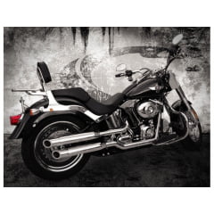 Escapamento Harley Fat Boy Chanfro Móvel Preto - Escape Cobra Escapamento Harley Fat Boy Chanfro Móvel Preto - Escape Cobra