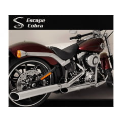 Ponteira Softail Harley Davidson Breakout Esportiva Chanfrada Preta Cobra Promoção Ponteira Softail Harley Davidson Breakout Esportiva Chanfrada Preta Cobra Promoção
