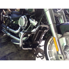 Protetor Motor Drag Star 650 Mata Cachorro Moustache com Borrachão