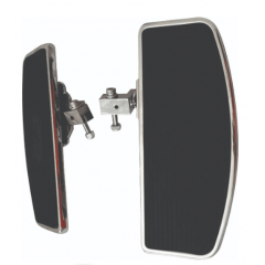 Pedaleira Dianteira Sport Glide Plataforma Grande Preta e Cromada Rasante Pedaleira Dianteira Sport Glide Plataforma Grande Preta e Cromada Rasante