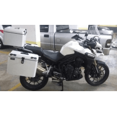 Baú Traseiro Moto Triumph Tiger 1200 Bauleto Alumínio 43 Litros Yamaha - Livi Baú Traseiro Moto Triumph Tiger 1200 Bauleto Alumínio 43 Litros Yamaha - Livi