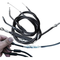 Cabos Guidão Seca Suvaco Harley 883 com ABS