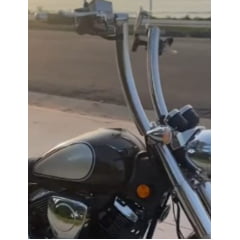 Guidão Shadow 750 Seca Suvaco 2 polegadas Curve