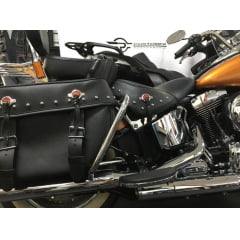 Mata Gato Heritage Protetor Traseiro Harley Cromado Preto Customer 