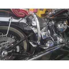 Protetor Traseiro Deluxe Mata Gato Harley Cromado Preto