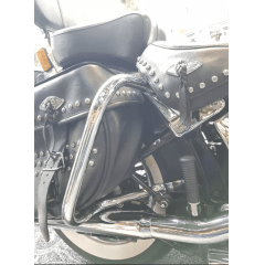 Protetor Traseiro Heritage Mata Gato Harley Cromado Preto