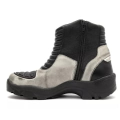 Bota Motociclista AS-HIGHT solado 9 cm Cano Curto Branco 