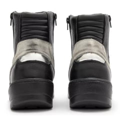 Bota Motociclista AS-HIGHT solado 9 cm Cano Curto Branco 