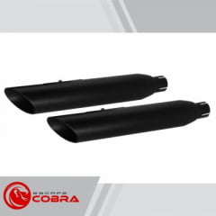 Ponteira Dyna Street Bob Sport Ø3" - Chanfrada - Cobra - Preta Ponteira Dyna Street Bob Sport Ø3" - Chanfrada - Cobra - Preta