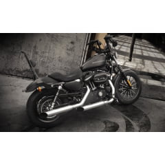 Escapamento Harley 883 XL Iron Chanfro Lateral 