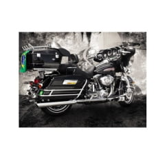 Ponteira Road King Harley Escapamento Touring Esportiva 4" - Chanfro Móvel - Escape Cobra