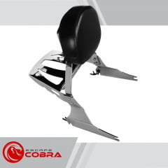 Sissy Bar Moto Boulevard M 1800 Encosto com Grade Cobra