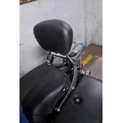 Sissy Bar Heritage Harley Davidson Softail Cromado Preto