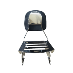 Sissy Bar Harley Deluxe com Encosto e Grade Traseira